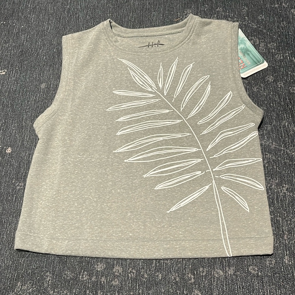 Reel life cropped tank top new with tags